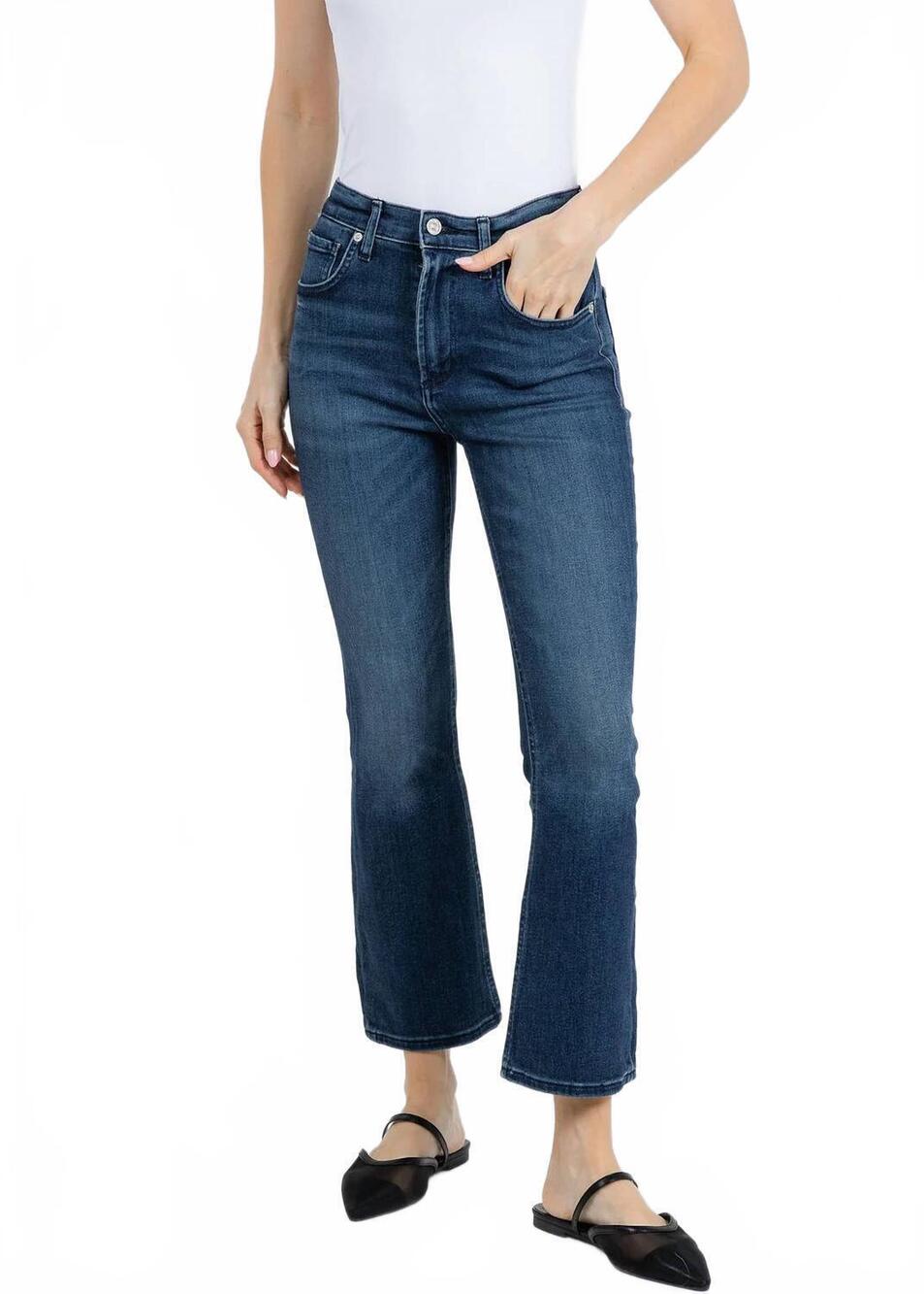 NEW CITIZENS OF HUMANITY isola mid rise cropped boot jeans in regency